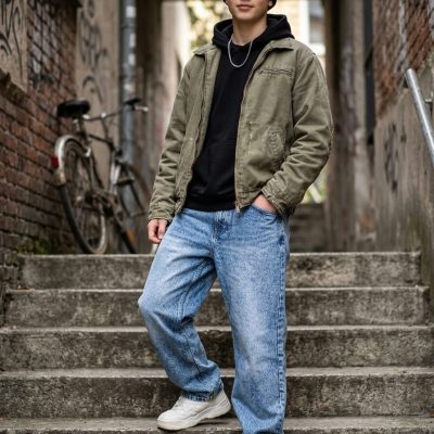 Teen Boys Denim Baggy Pant ID 001