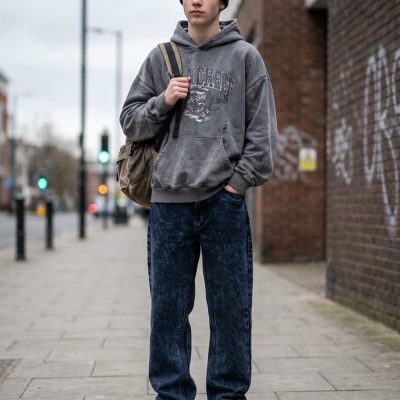 Teen Boys Denim Baggy Pant ID 002
